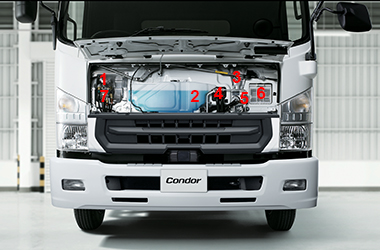 UD Trucks Condor front open lid
